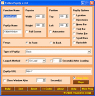 Yaldex PopUp 4.7 screenshot